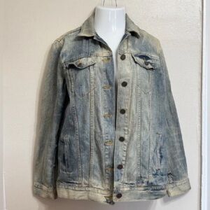 Stylish Faded Denim Jacket